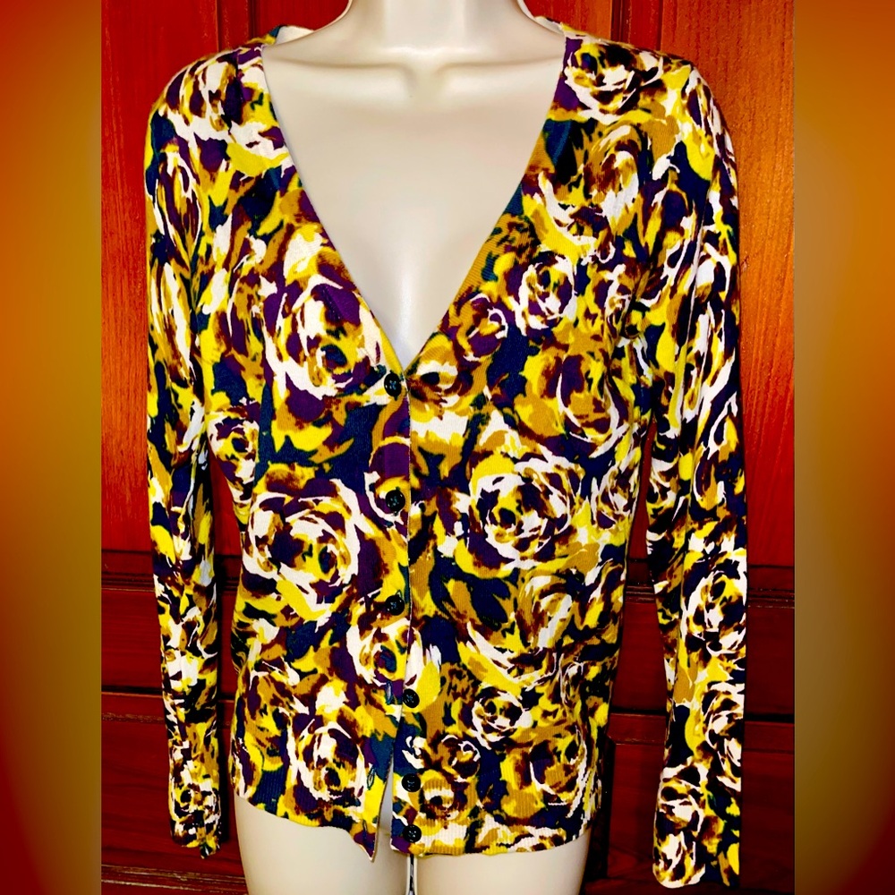 NWT Merona Colorful Vibrant Cardigan.  Size XS